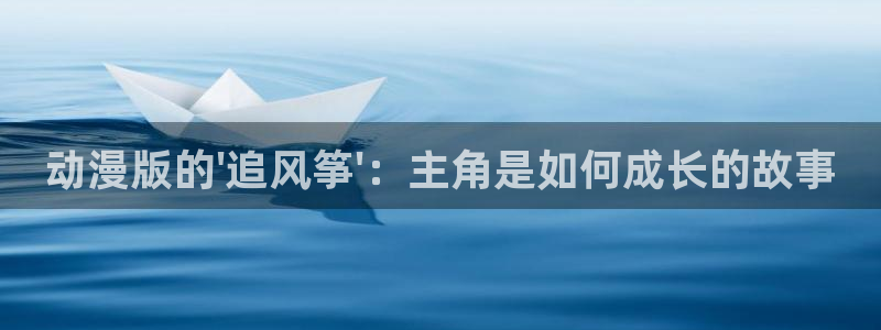 dm530w风车动漫官网：动漫版的\'追风筝\'：主角是如何成长的故事